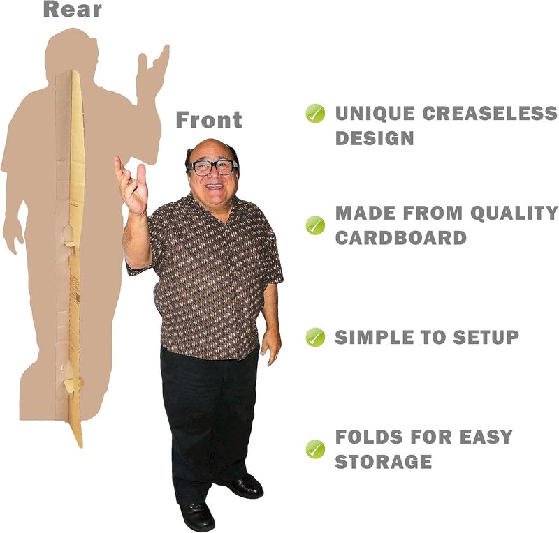 Novelty Native Danny Devito Life Size Standup Cardboard Cutout Standee (Creaseless Edition) - Image 1